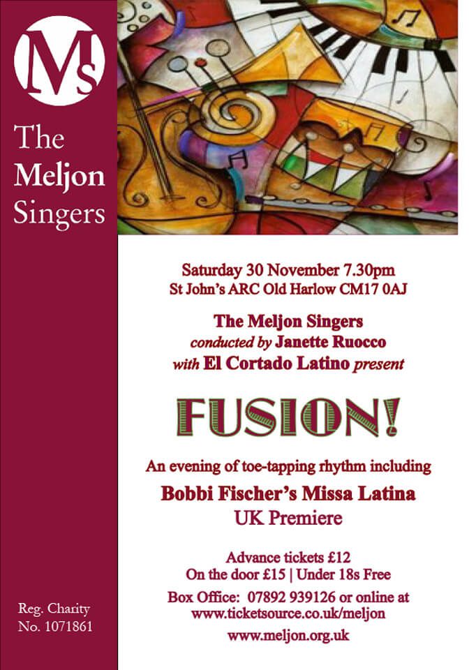 Meljon Singers Choir concert poster