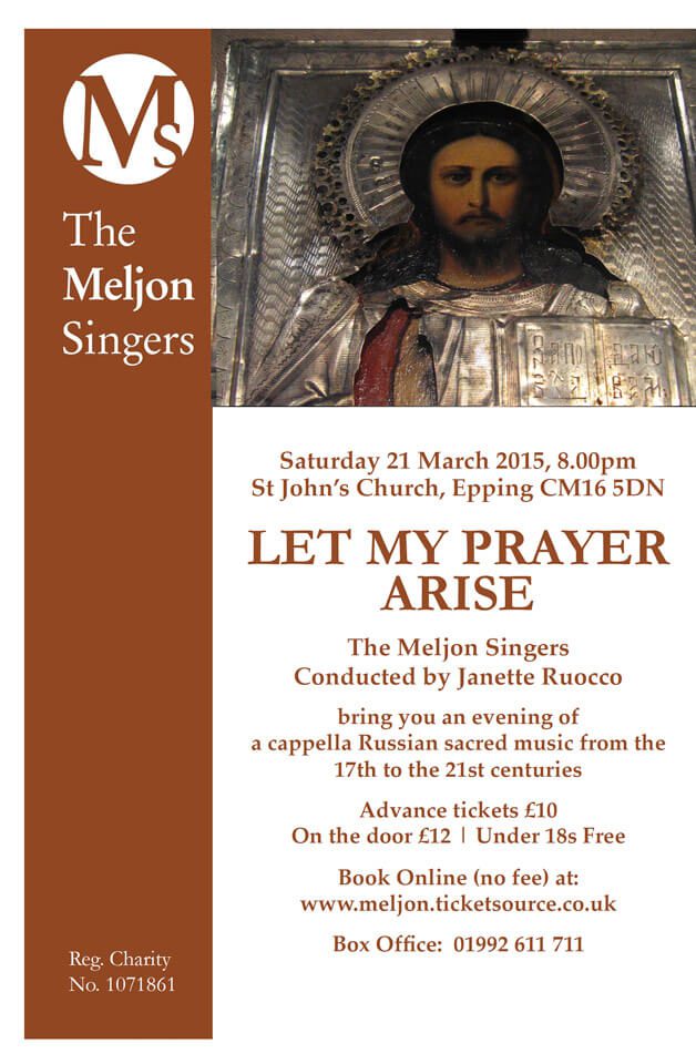 Meljon Singers Choir concert poster